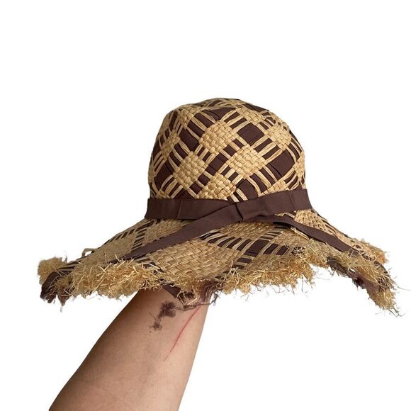 D&Y Straw Woven Lightweight Floppy Sun Hat
Tan Brown One Size - Picture 7 of 13